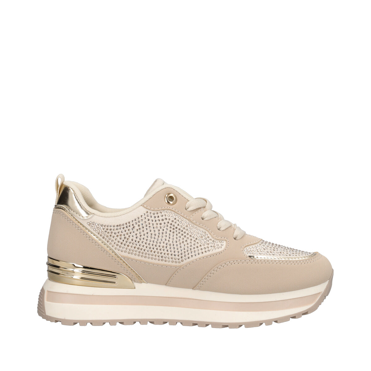 Sneakers Ivory con Brillantini