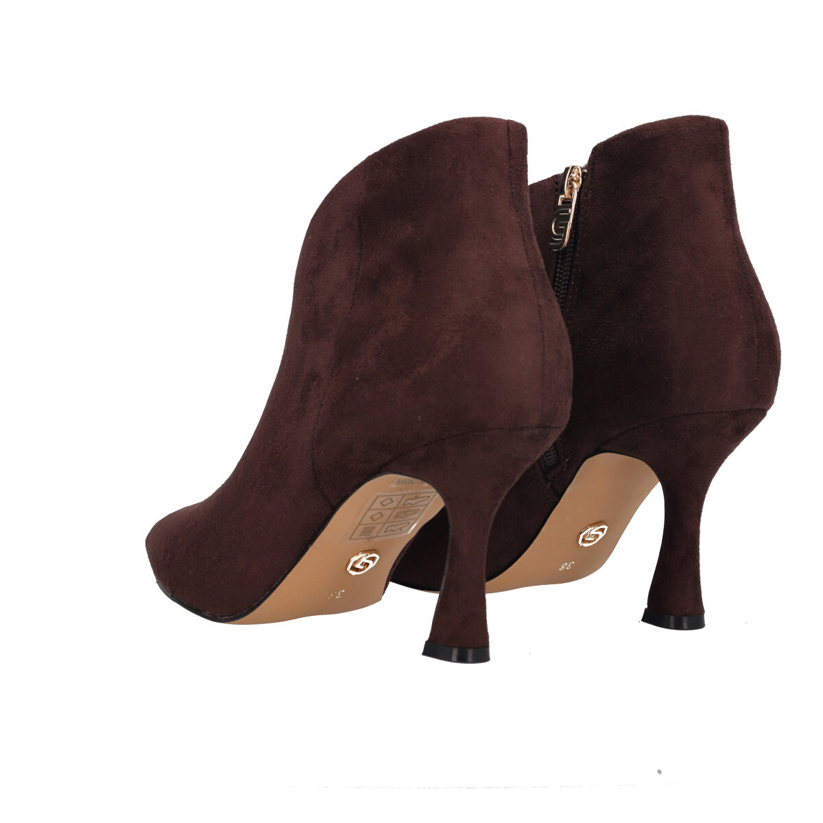 Tronchetti Donna Marroni Scamosciati