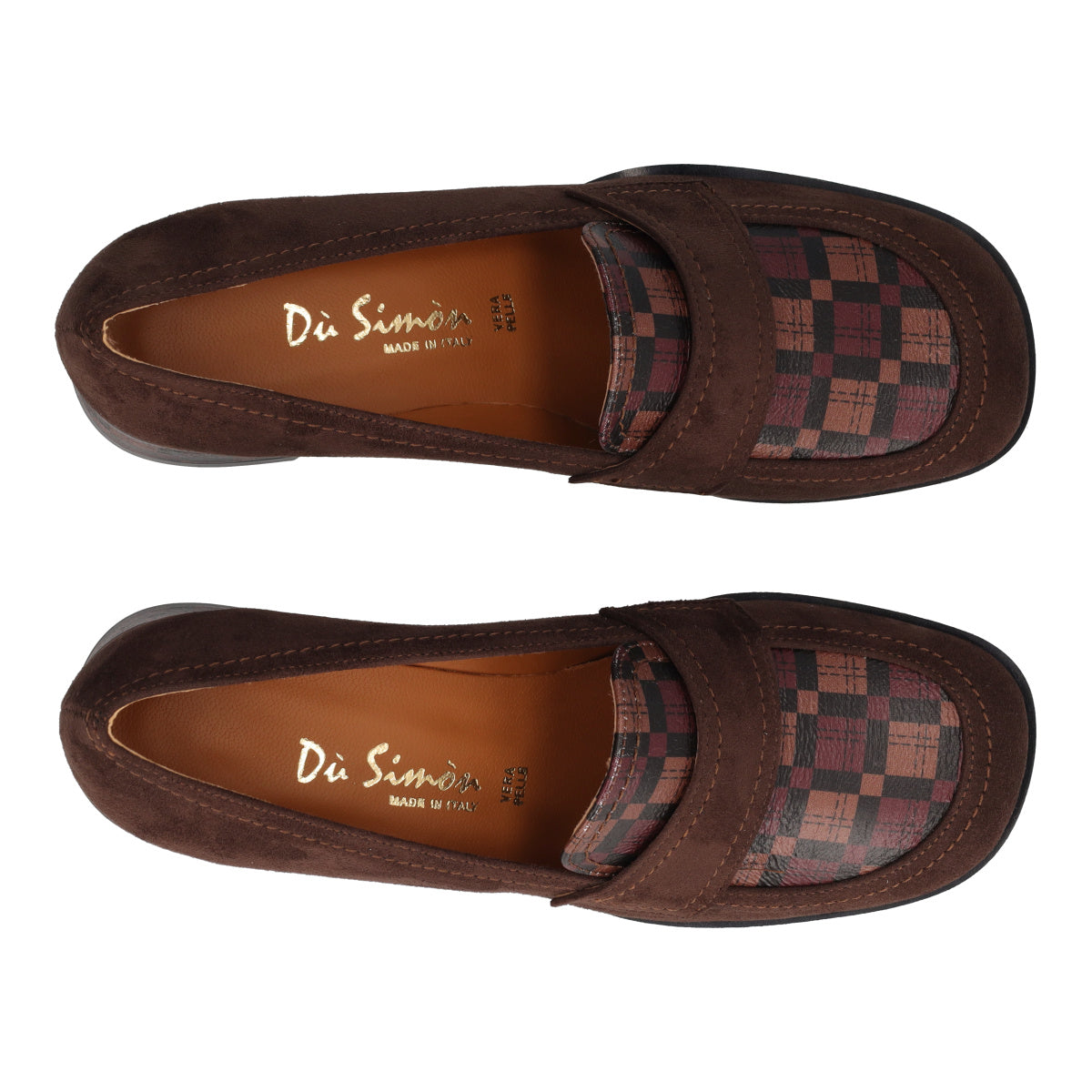Mocassino con Tacco Donna Marroni