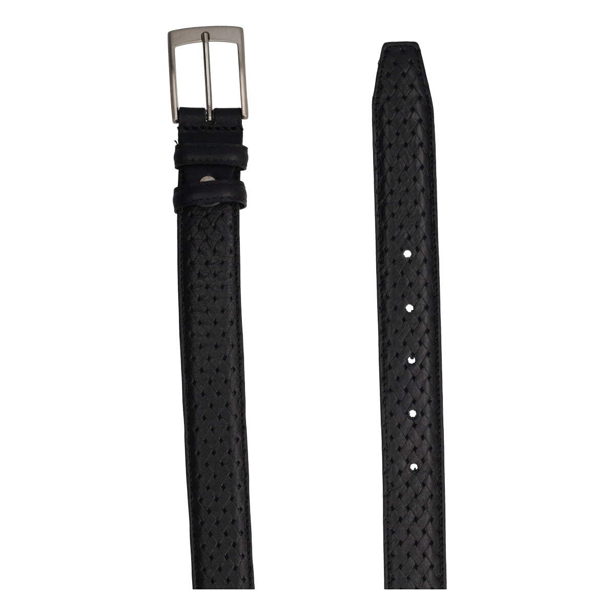 Cintura Uomo Nera Treccia