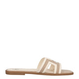 MINA CVS Ciabatte Donna Beige e Bianche