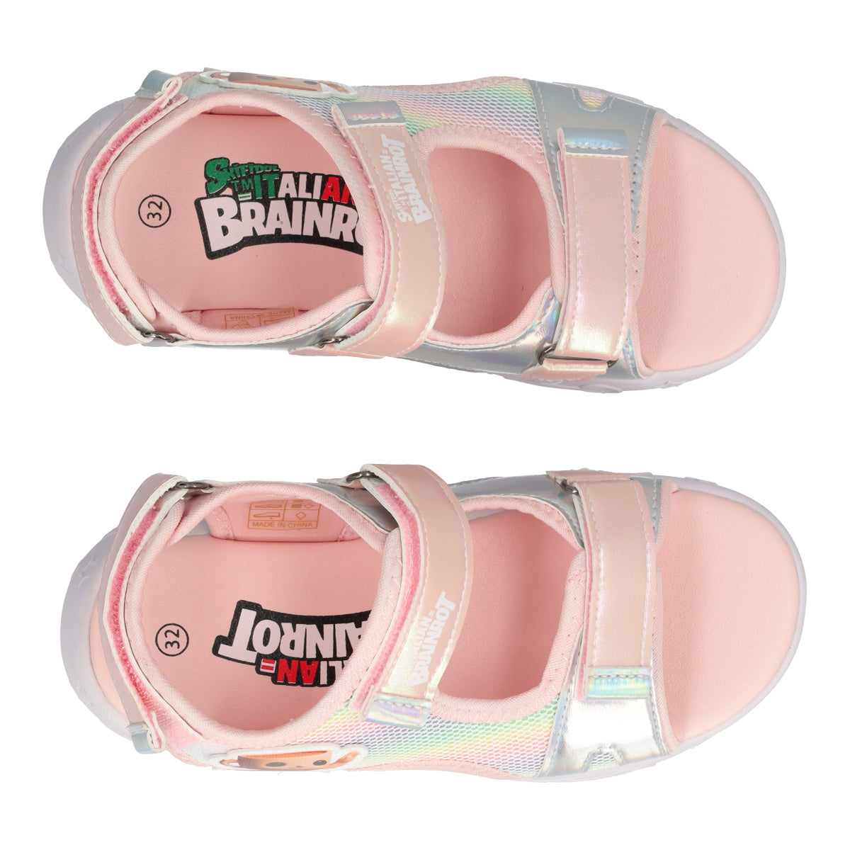 Sandali Bambina Rosa con Luci