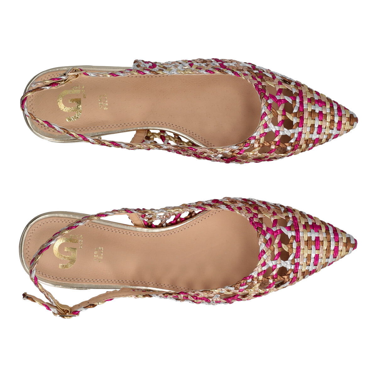 Slingback Donna Multicolor e Metallizzato