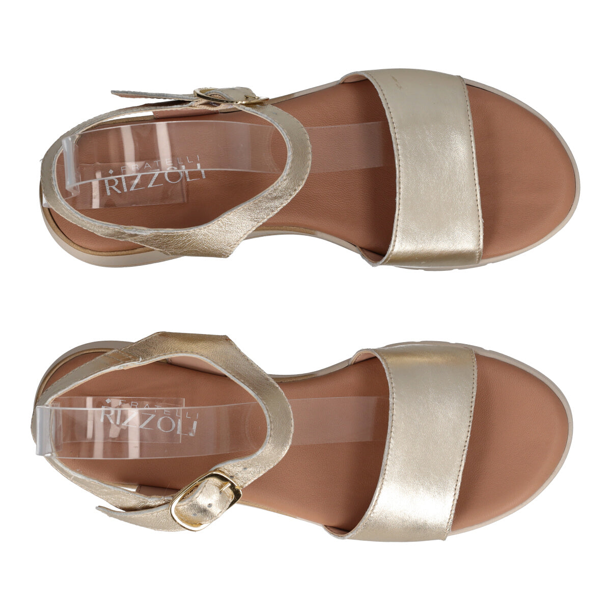 Sandali Donna Platino Laminato