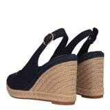 FLAG HIGH WEDGE ESPAD SLINGBAC Zeppe Donna Blu