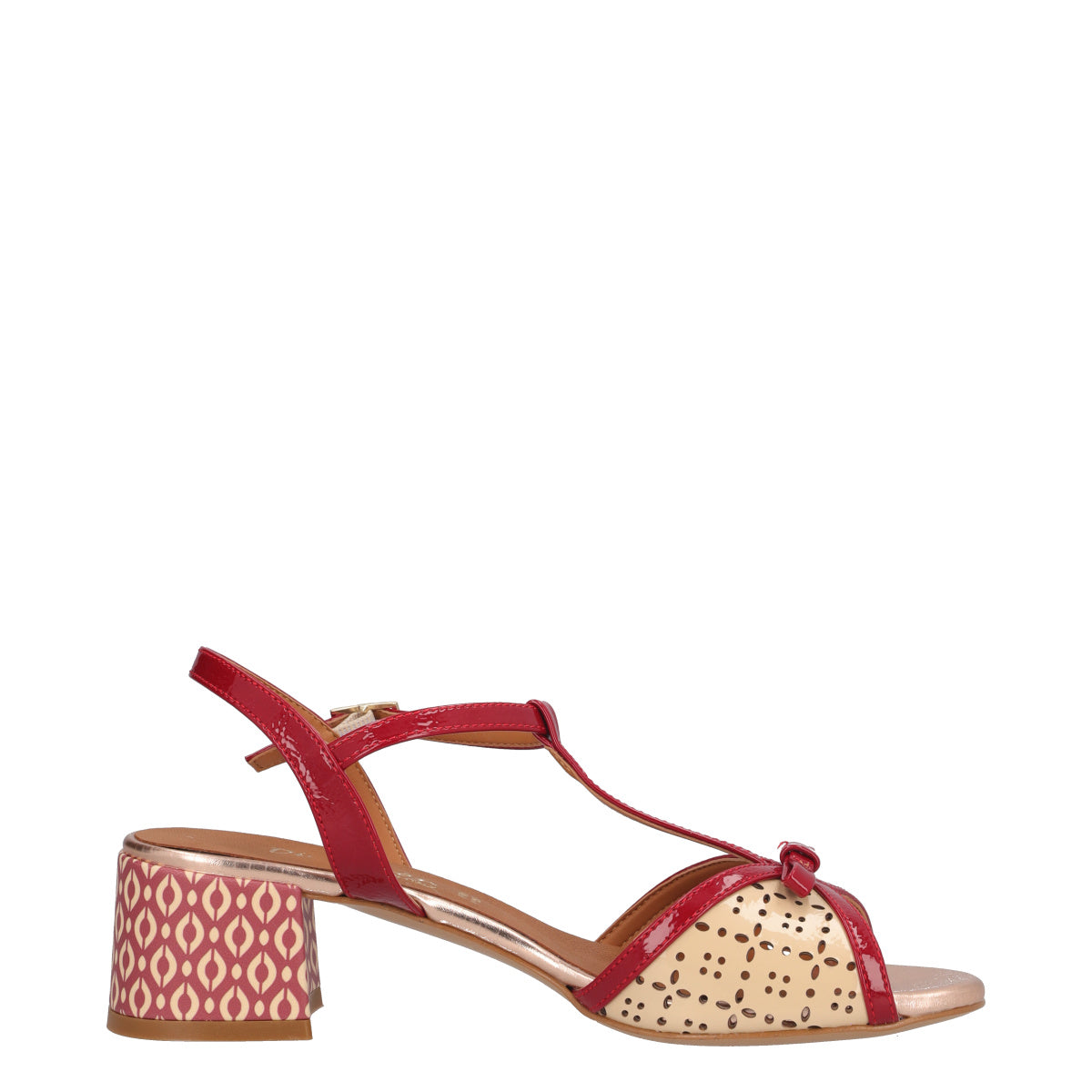 Sandali con Tacco Donna Rossi e Crema