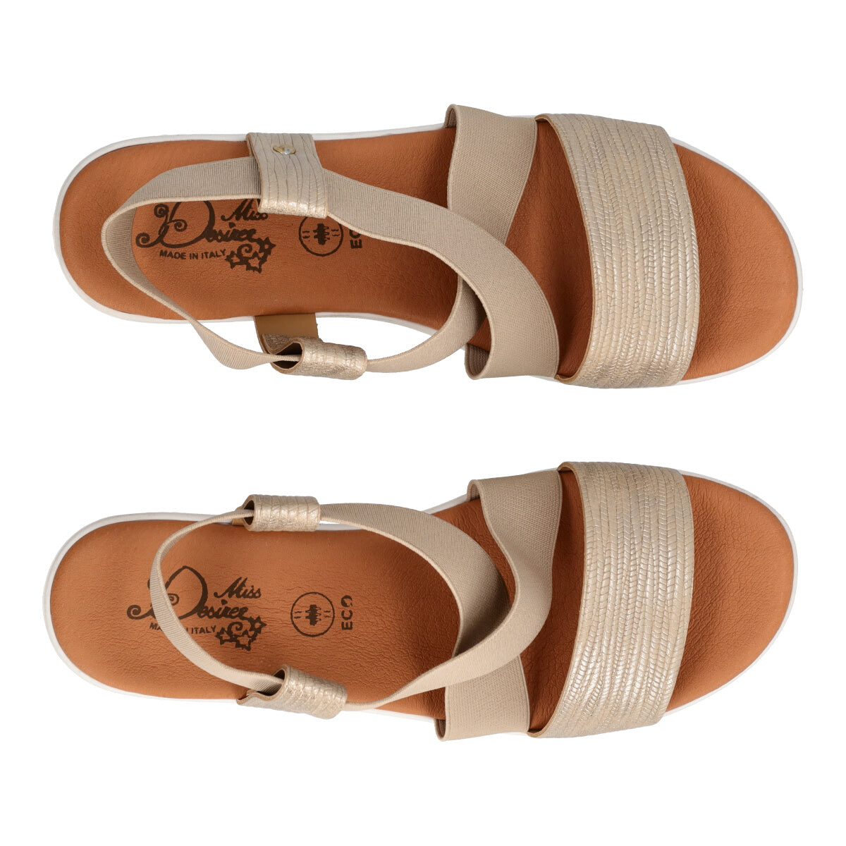 Zeppe Donna Beige-Platino