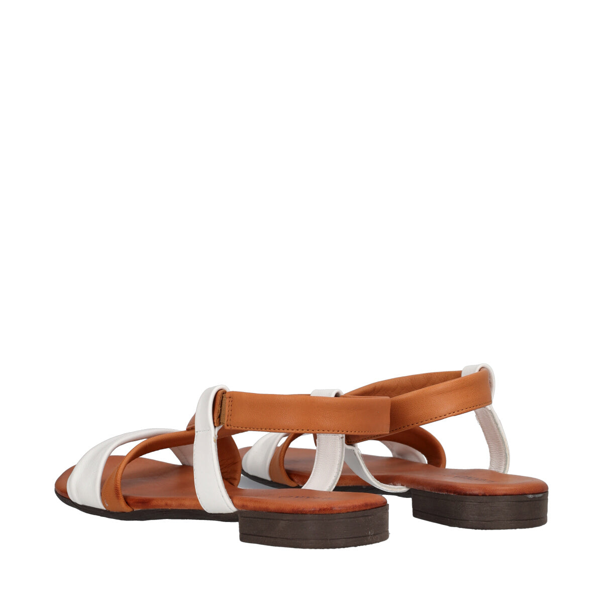 Sandali Donna Brandy e Bianco
