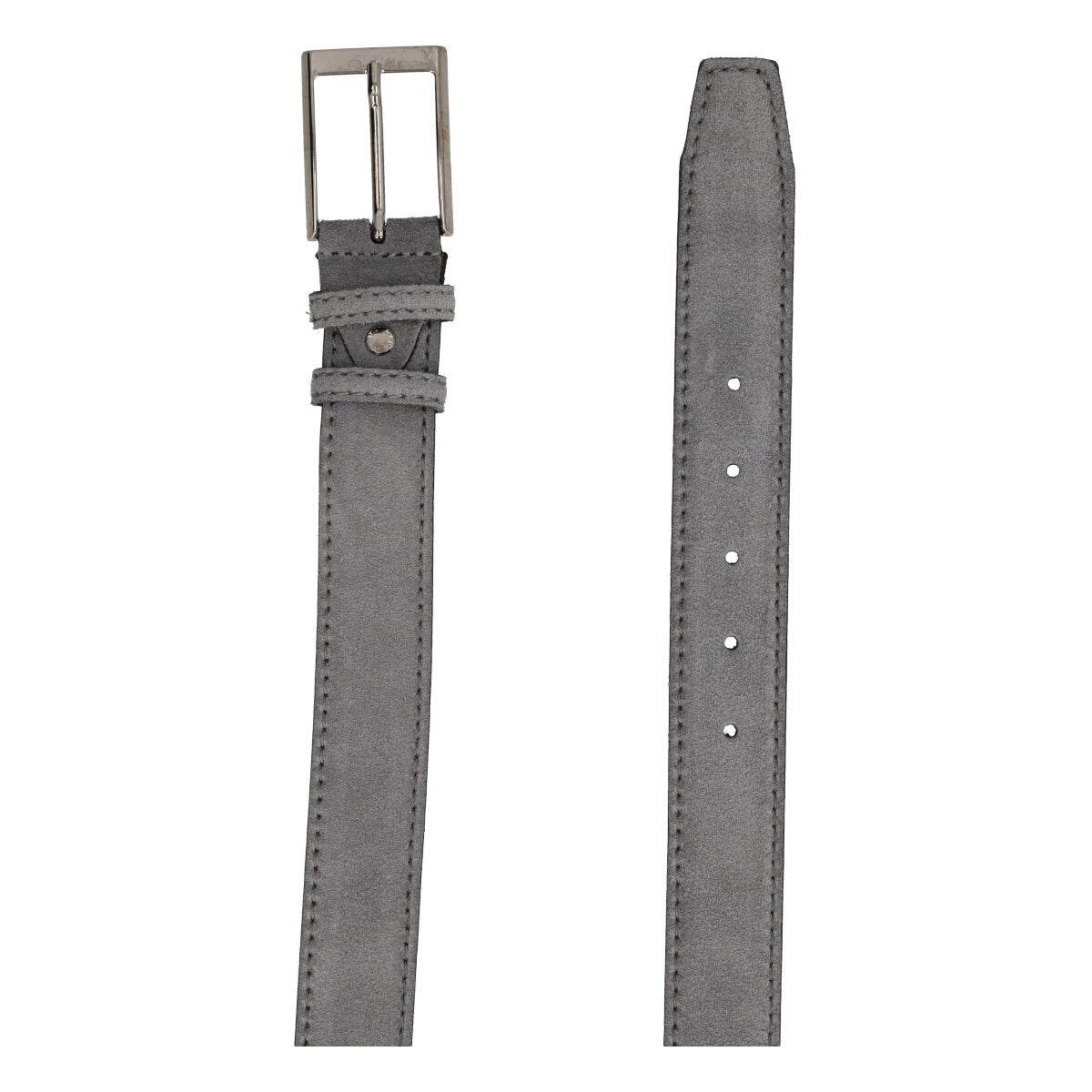 Cintura Uomo Camoscio Grigia