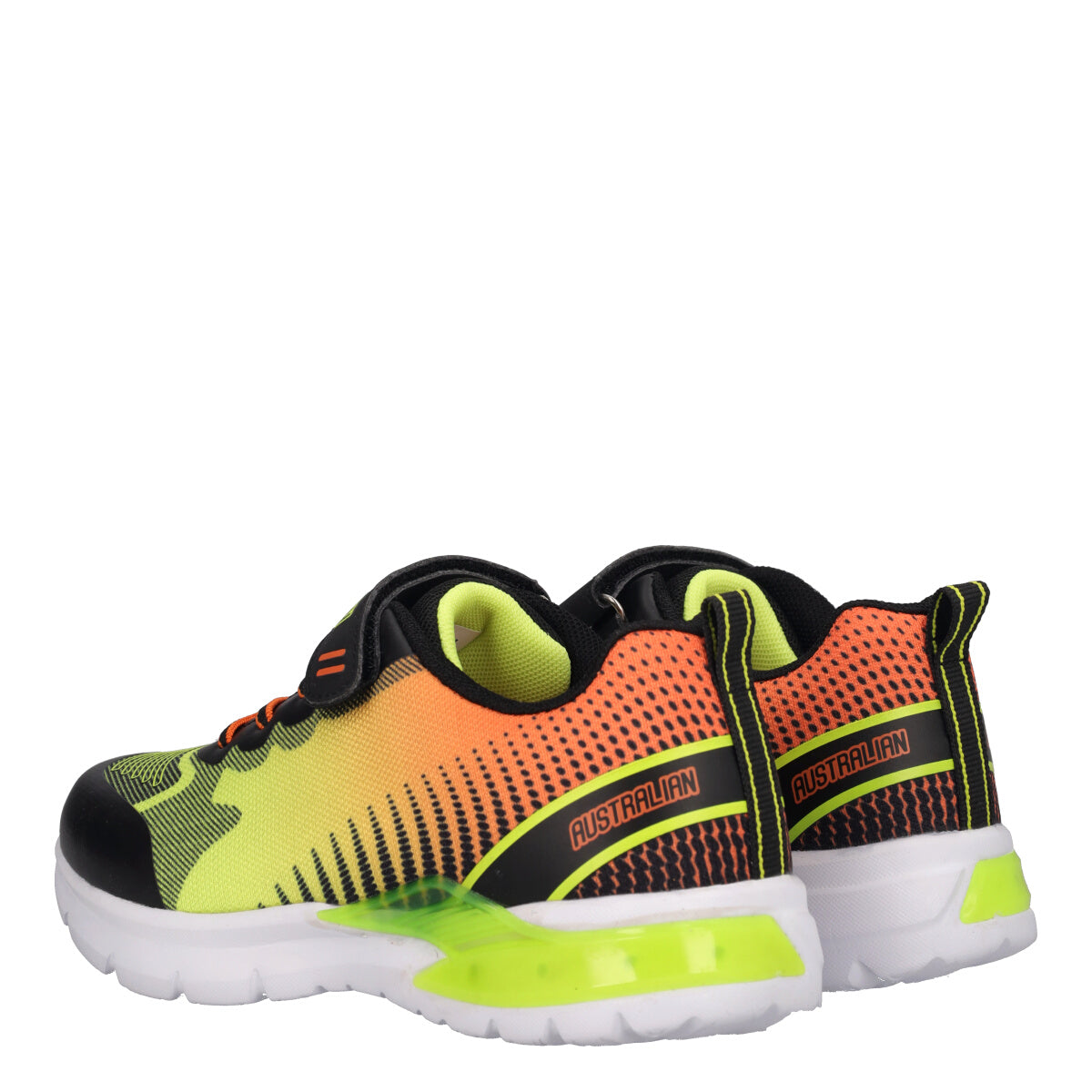 FLASH II Sneakers Bambino Nere, Gialle e Arancioni