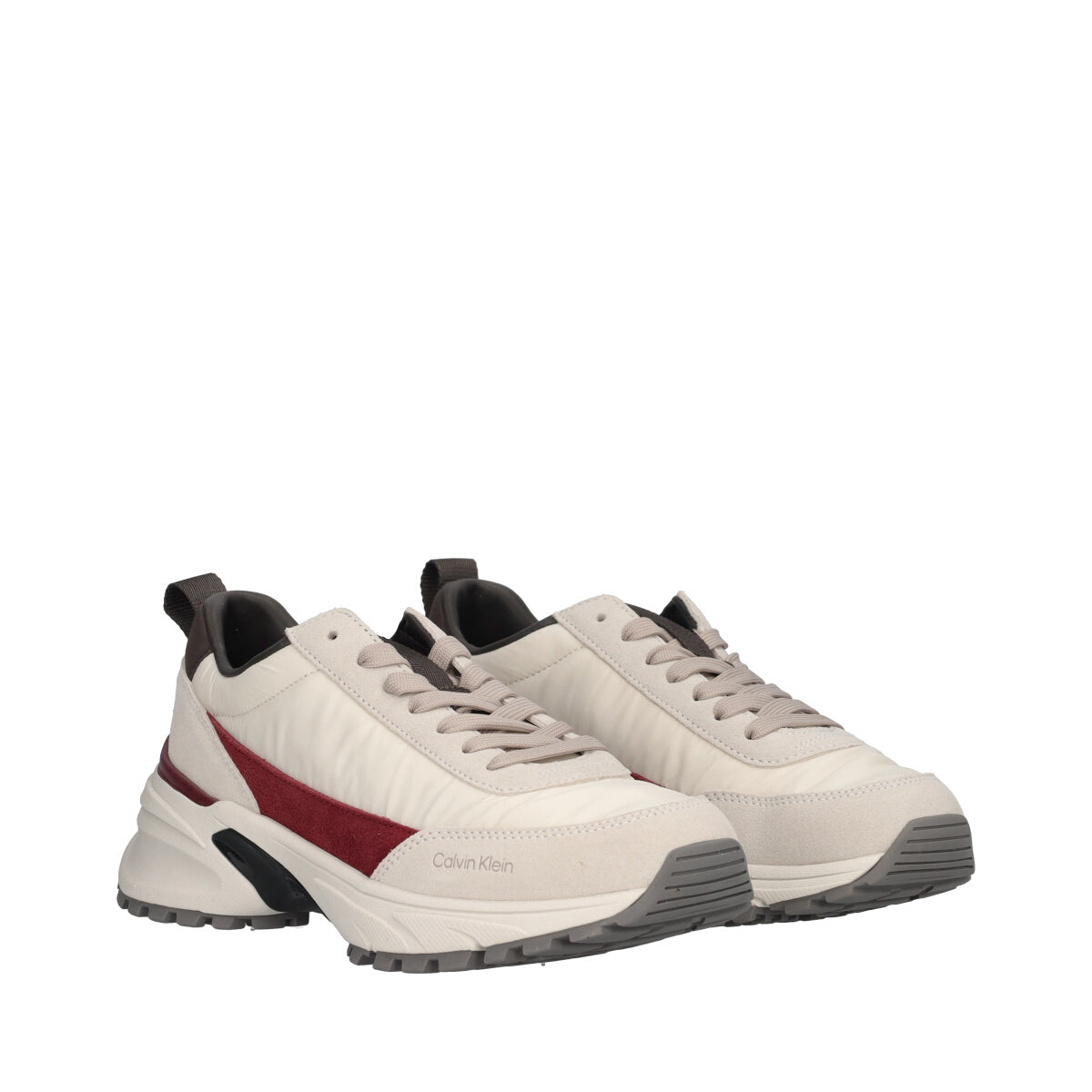 Sneakers Donna Panna, Grigia e Bordeaux