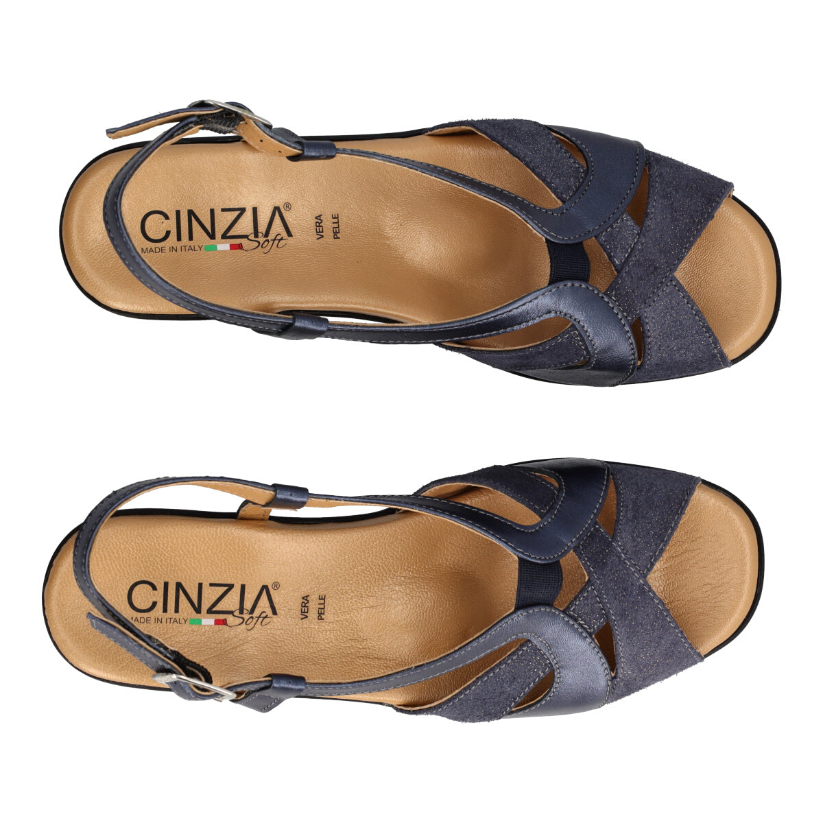 Sandalo Donna Blu Perla