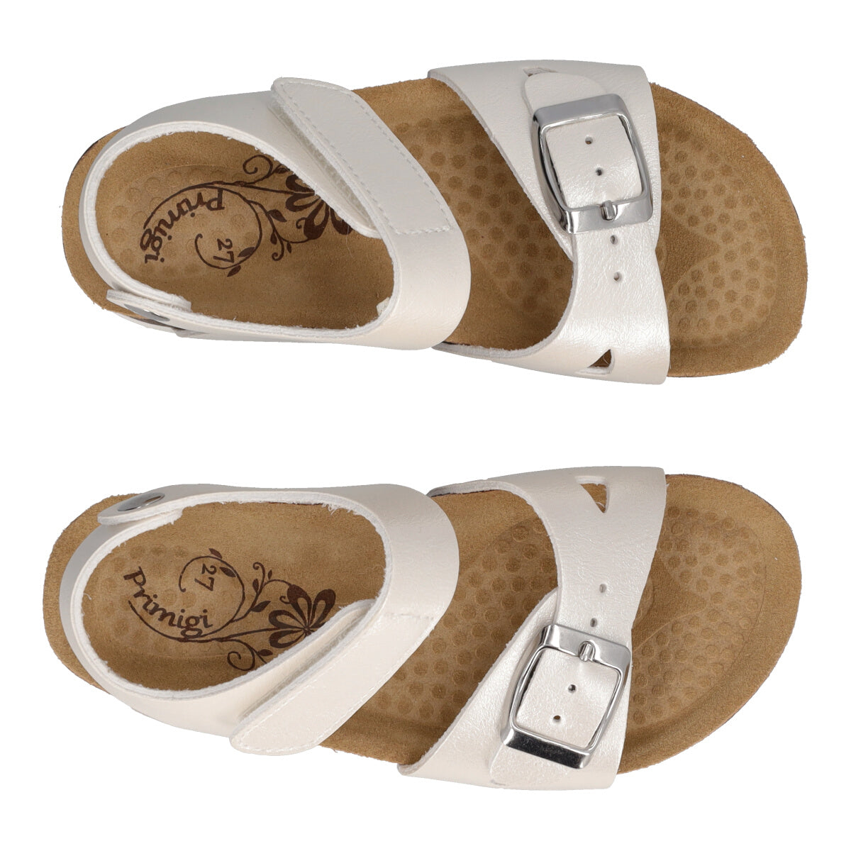 BIRKY Sandali Bambina Bianchi