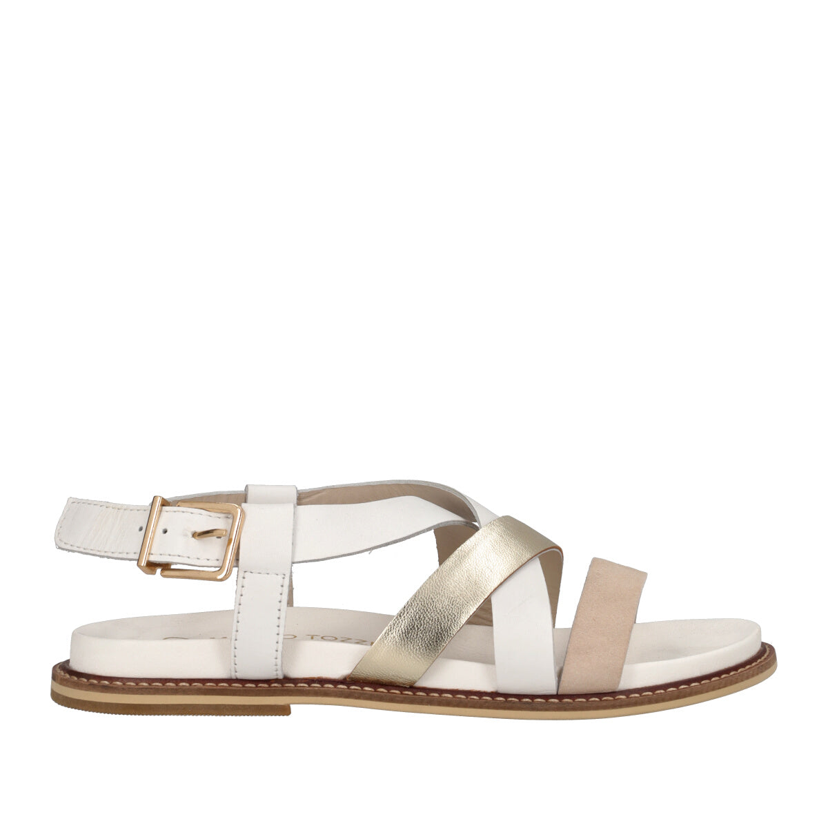 Sandali Donna Bianchi e Oro