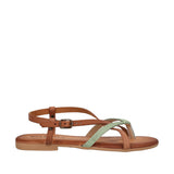 Sandali Infradito Donna Verde e Marrone