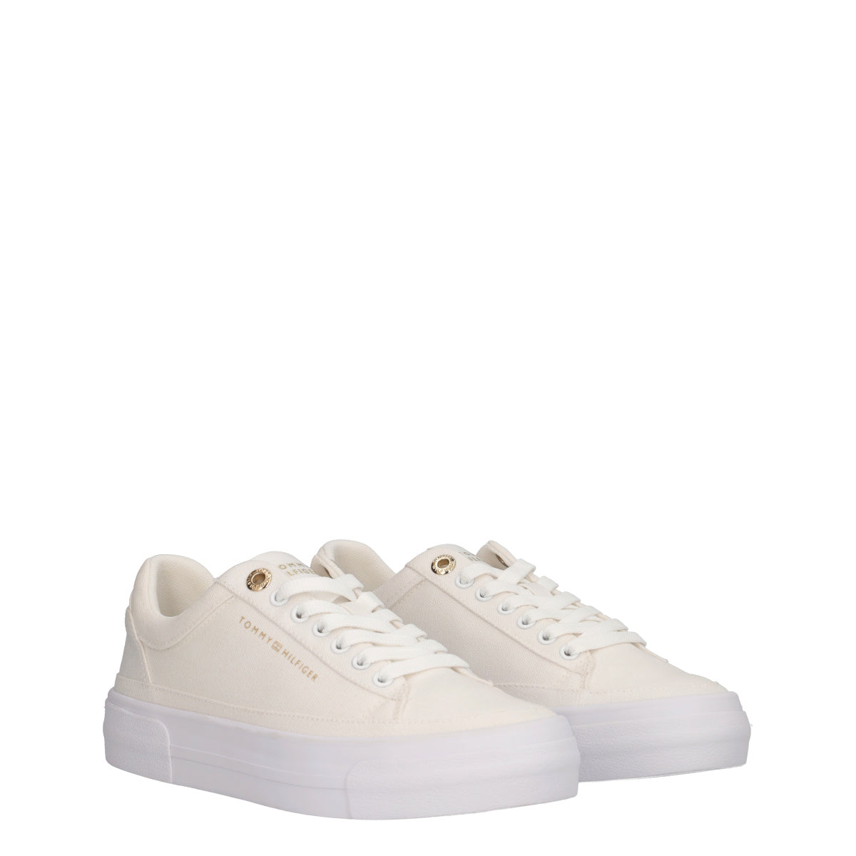 TH FOXING PLATFORM CANVAS Sneakers Donna Bianche