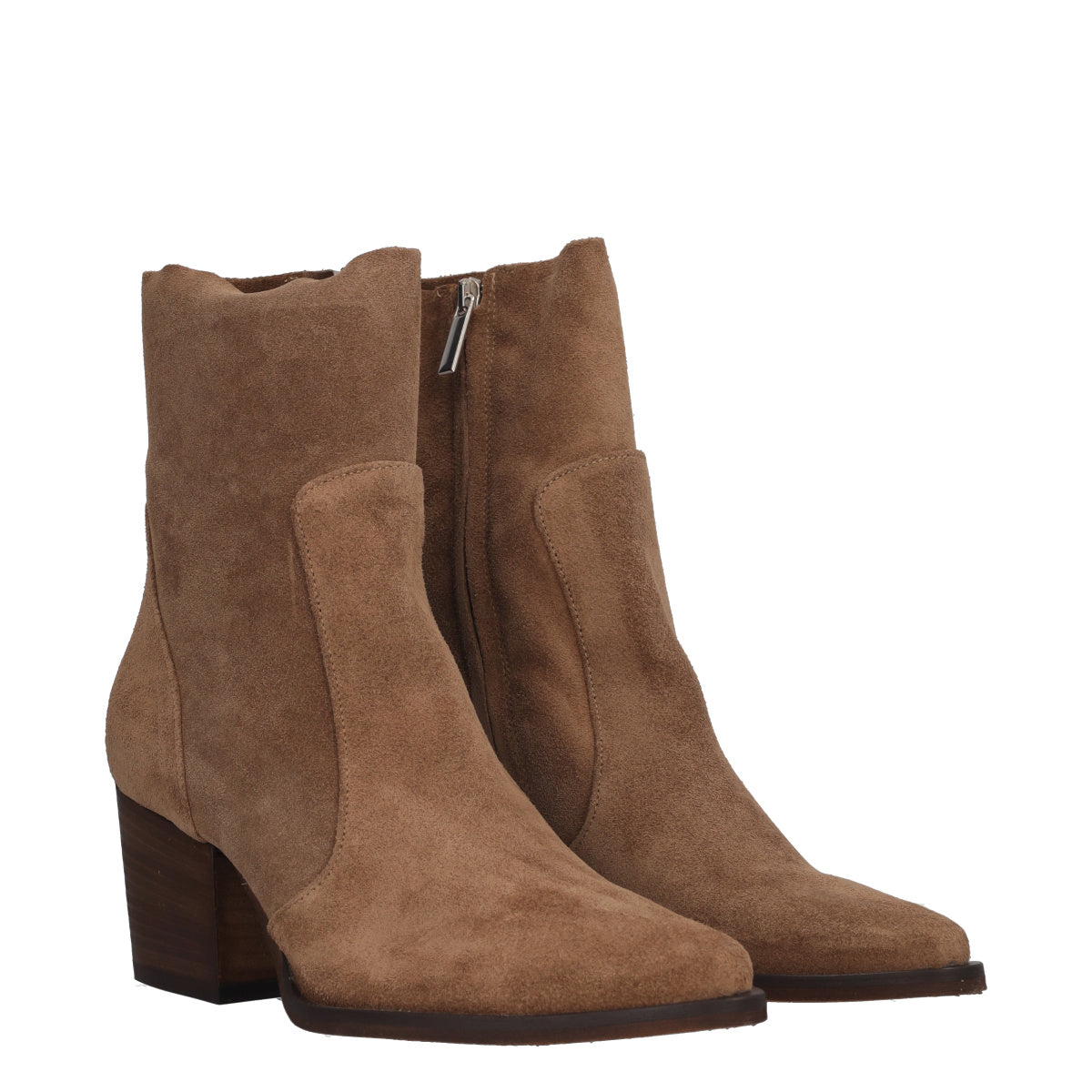 Stivaletti Donna Taupe in Pelle