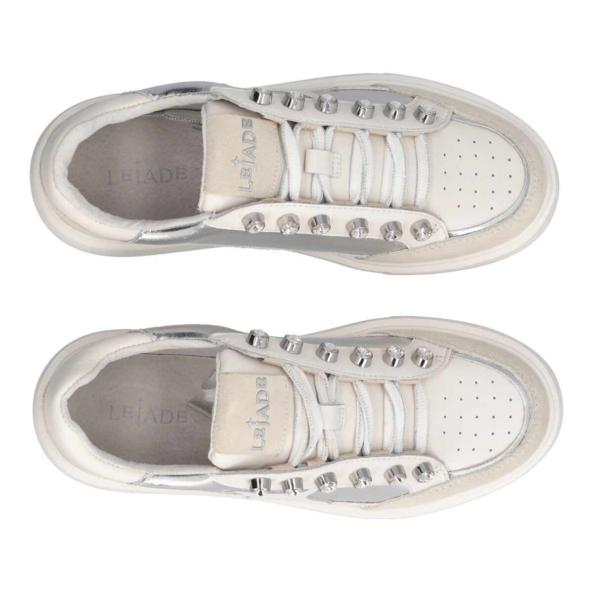 Sneakers Donna Bianche e Argento