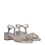 Sandali con Tacco Donna Argento