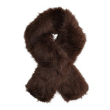 Collo pelliccia Donna Marrone