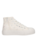 Sneakers Alte Bambina Bianche