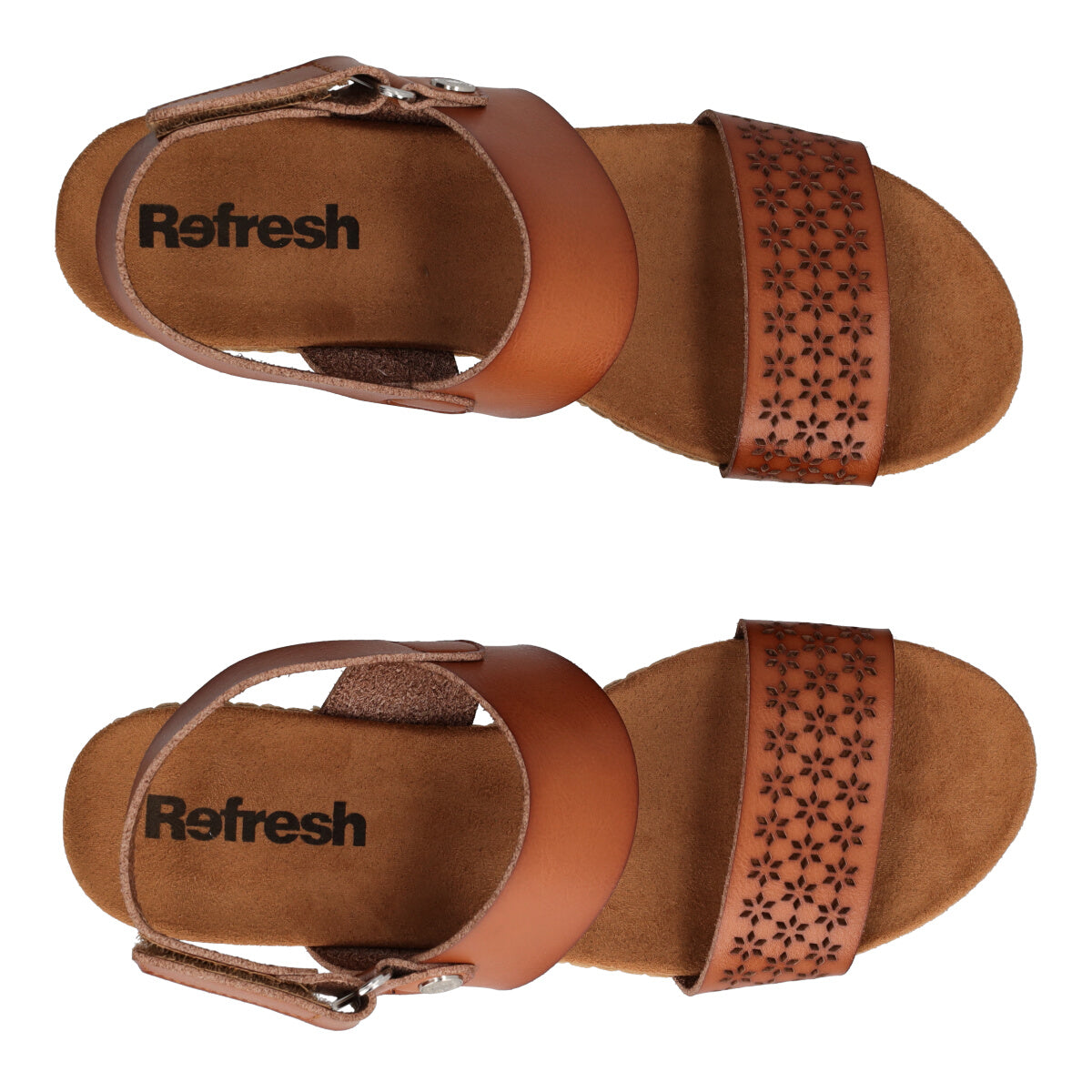 Sandalo Donna zeppa camel