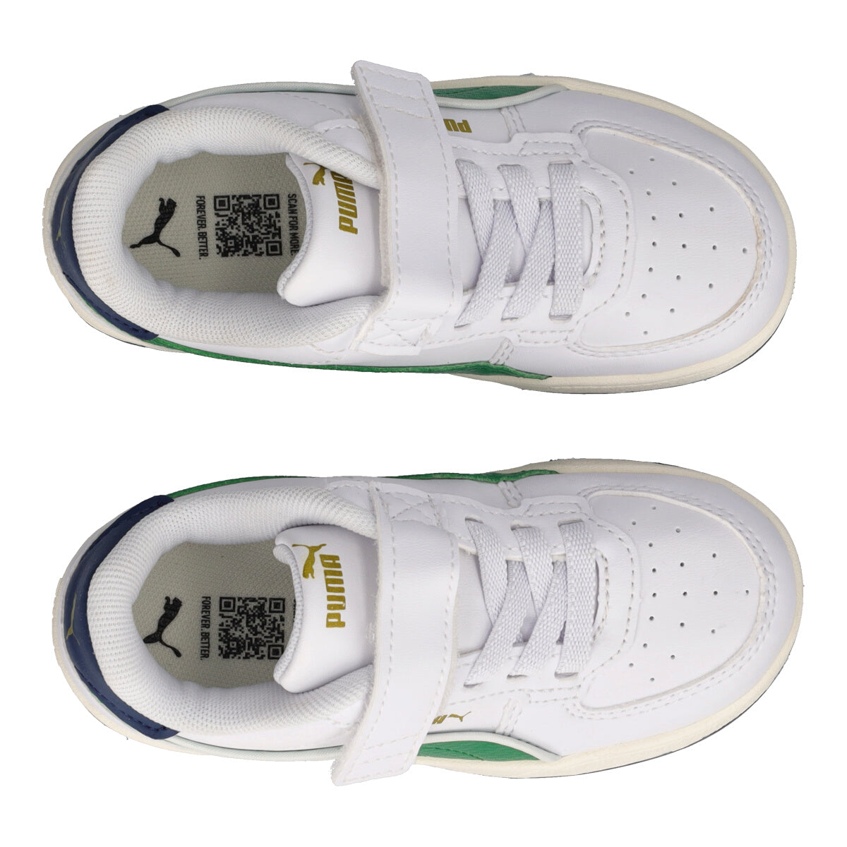 CAVEN 2.0 RETRO AC INF Sneakers Bambino Bianche e Verdi