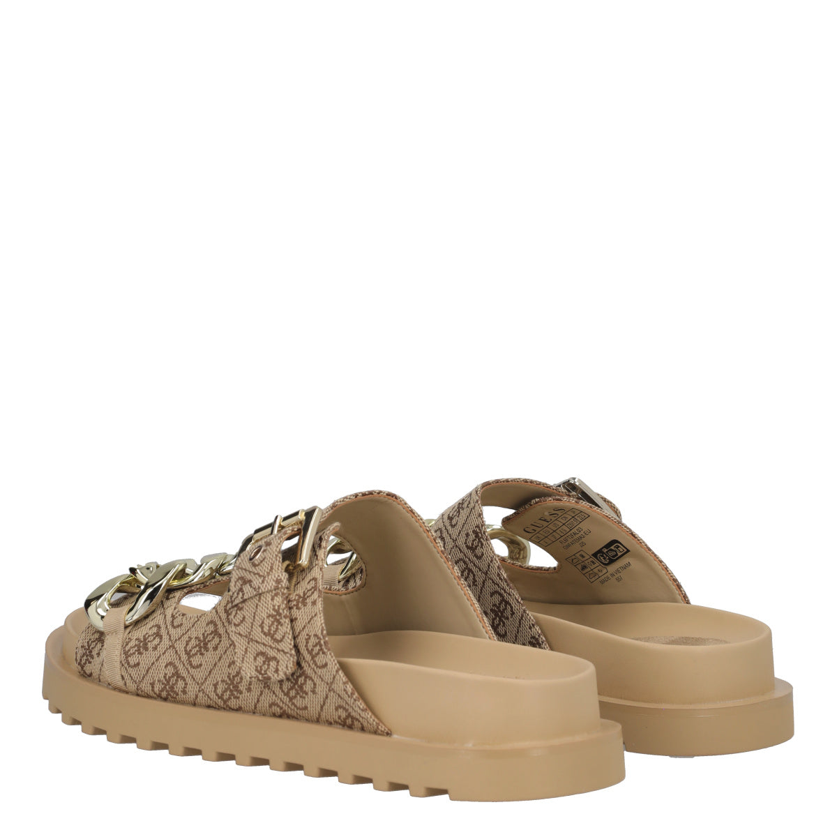 FATEMA2 Ciabatte Donna Beige e Marroni