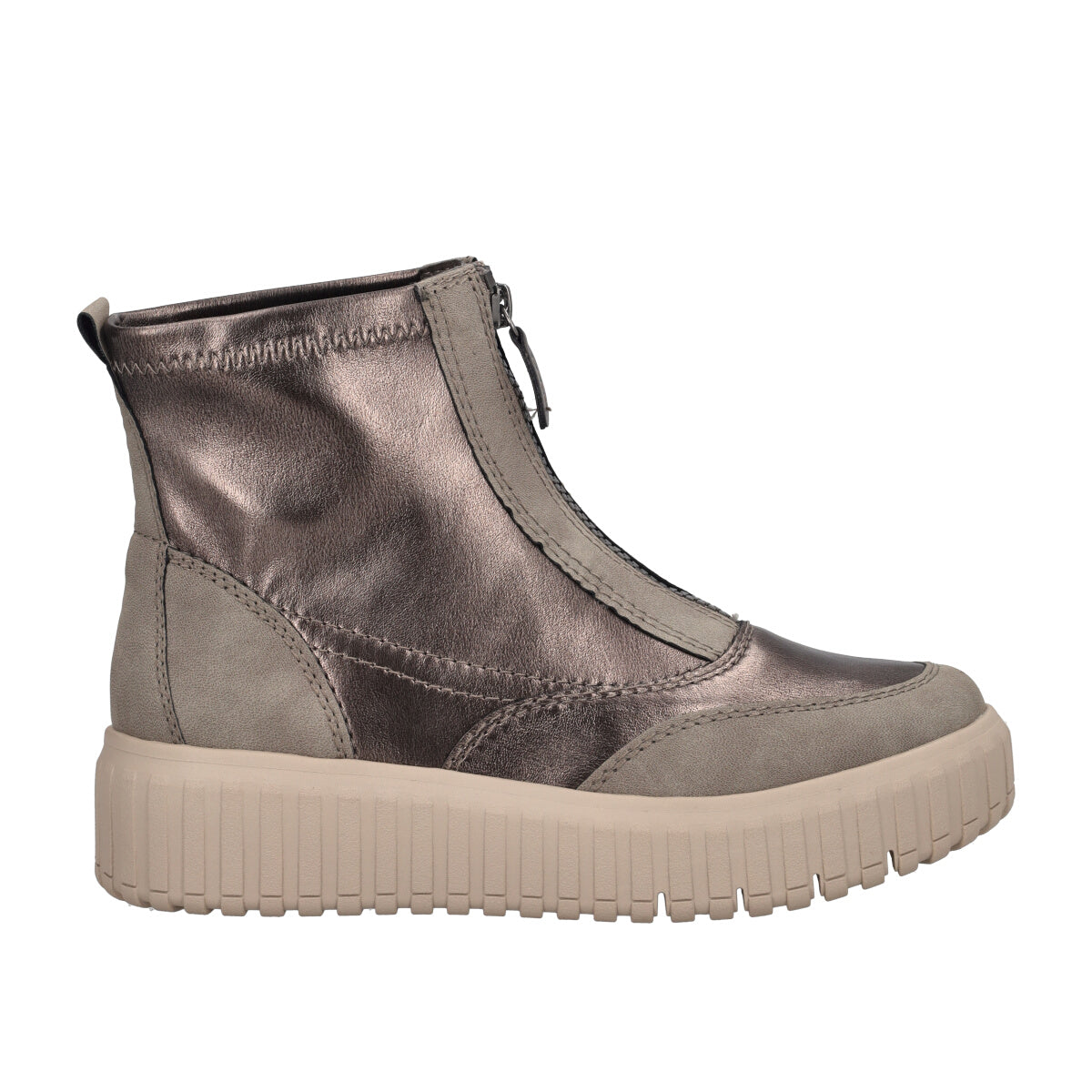 Stivaletti Donna Grigi Metallizzati