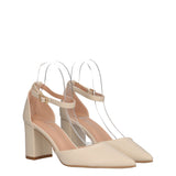 Sandali Donna Donna Beige tacco 7 cm