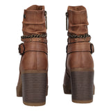 Stivaletti Donna Camel