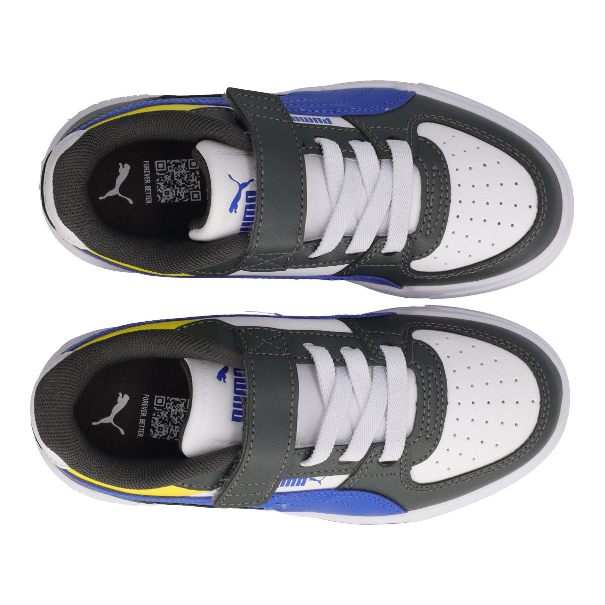 CAVEN III BLOCK AC PS Sneakers Junior Bianche, Grigie e Blu