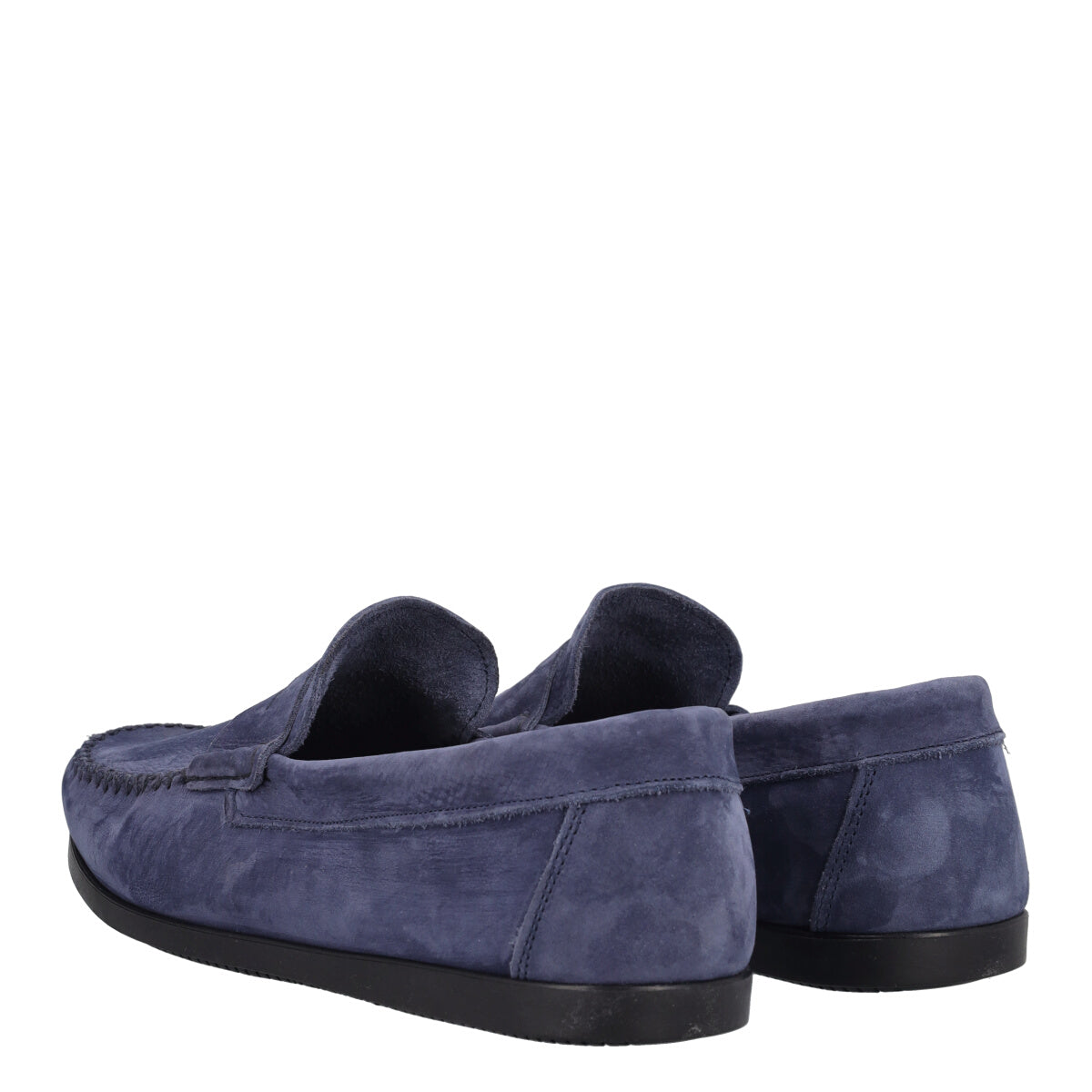 Mocassini Uomo Blu in Pelle