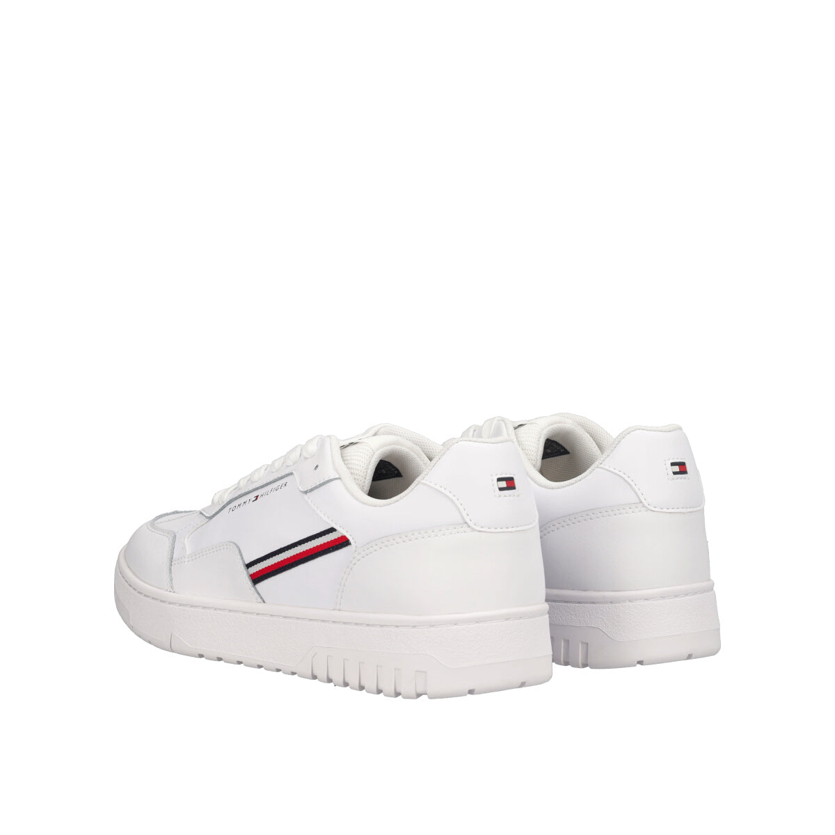 TH BASKET CORE STRIPES Sneakers Uomo Bianche