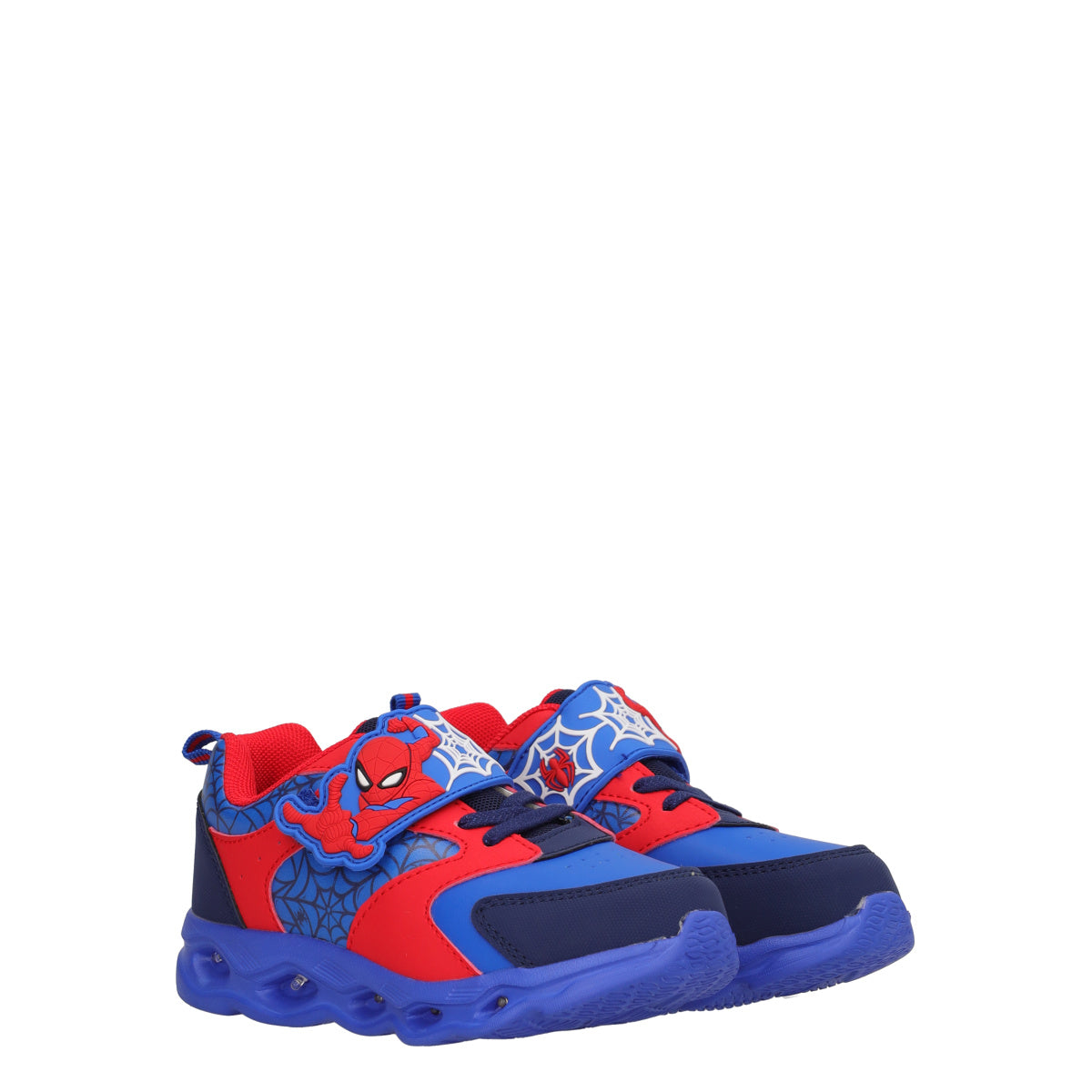 Sneakers Bambini Rosse e Blu - Spiderman con Luci