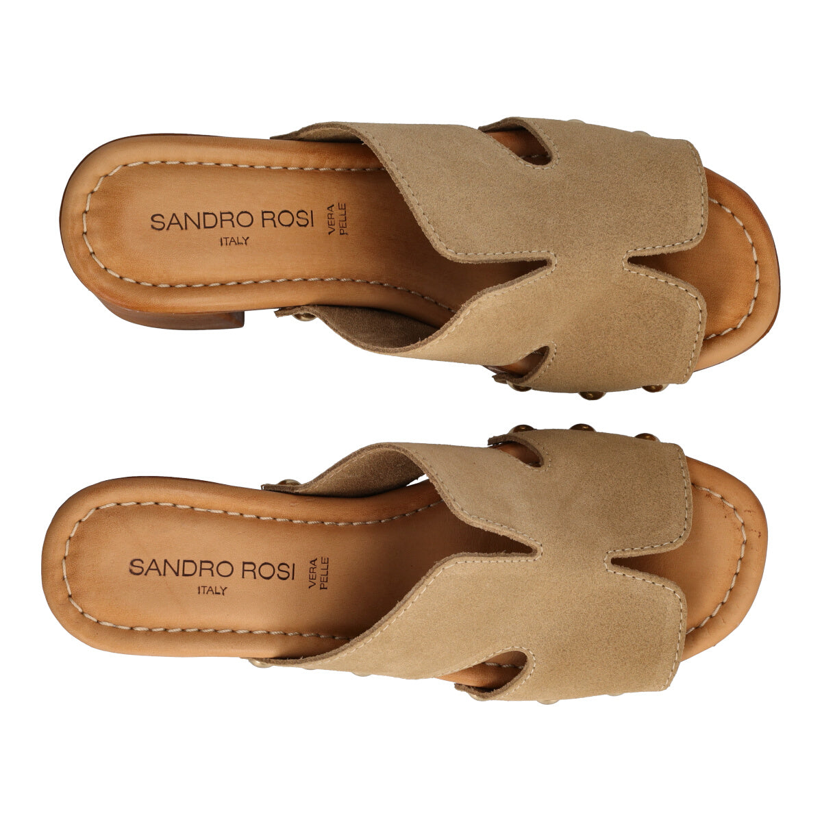 Ciabatte con Tacco Donna Sabbia