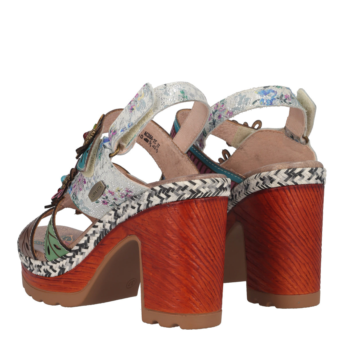 Sandali con Tacco Donna Multicolor
