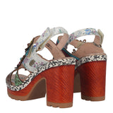Sandali con Tacco Donna Multicolor