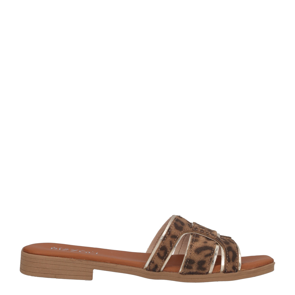 Ciabatte Donna Leopardate e Oro