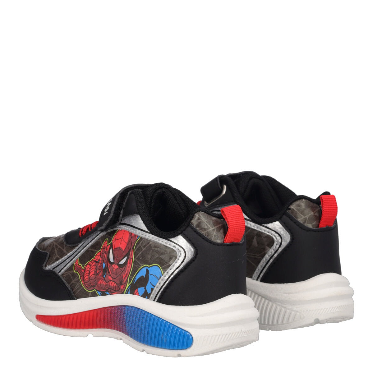 Sneakers Bambini Nere Spider Man con Luci