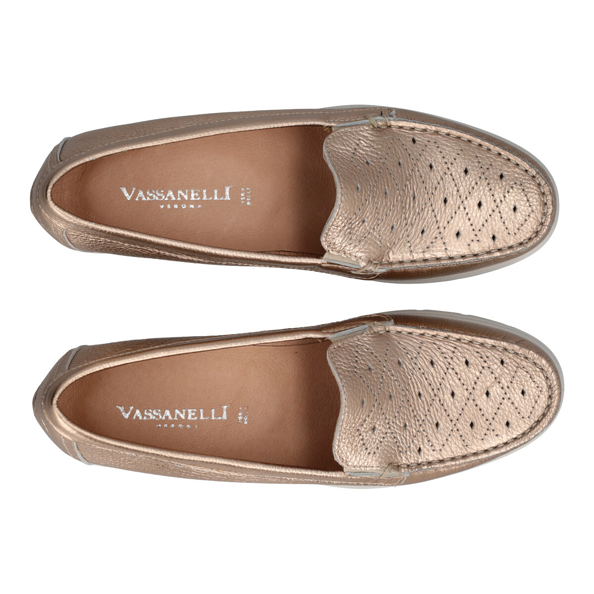 Mocassini Donna Bronzo