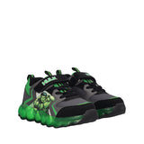 Sneakers Bambino Nere e Verdi con Luci