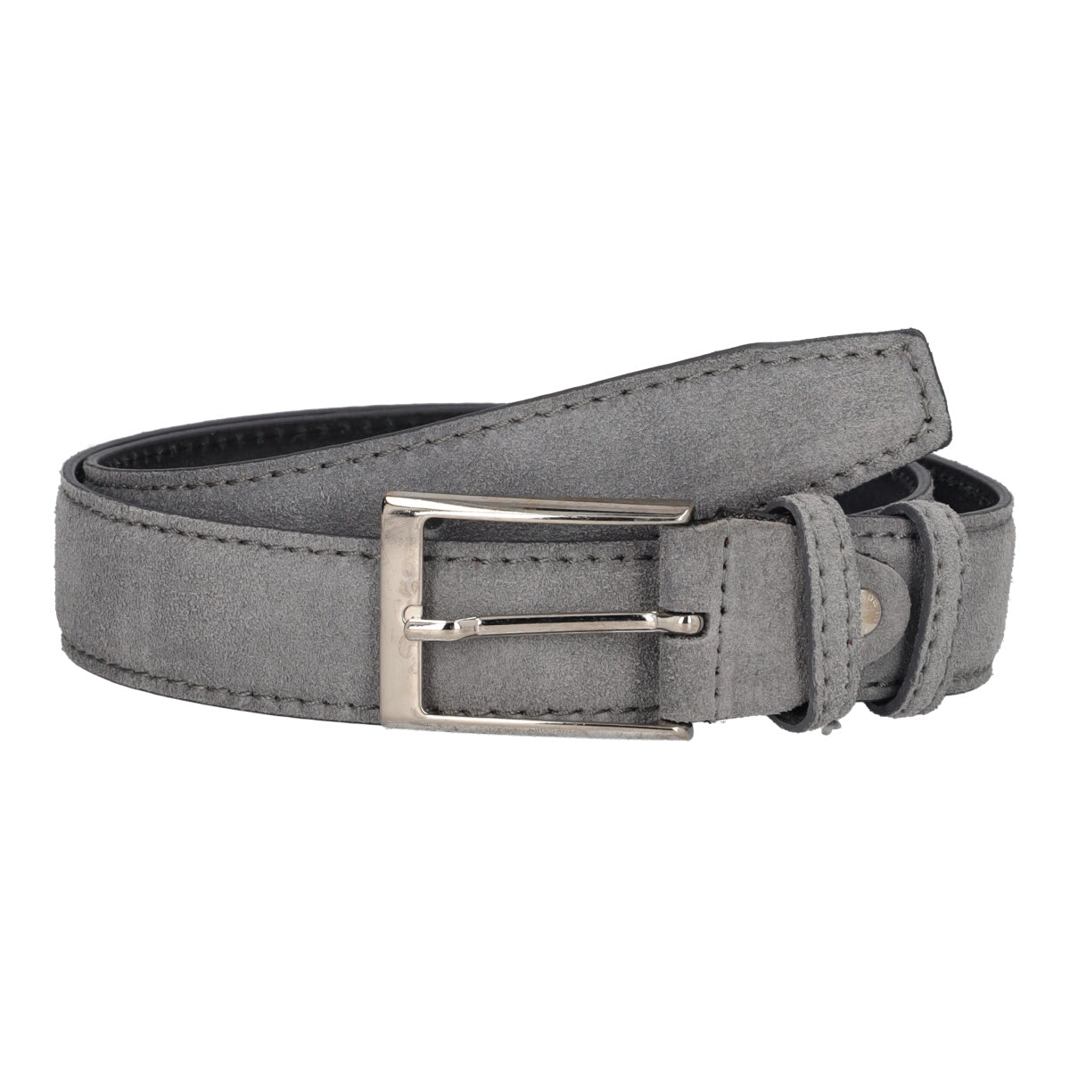 Cintura Uomo Camoscio Grigia