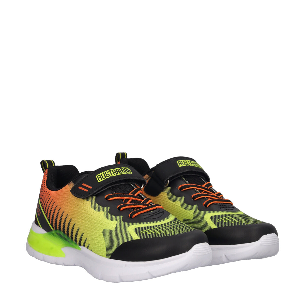 FLASH II Sneakers Bambino Nere, Gialle e Arancioni