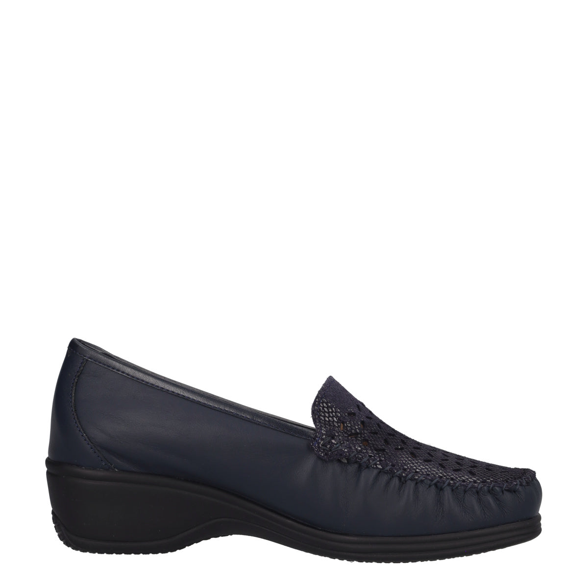 Mocassini Comfort Donna Blu in Pelle