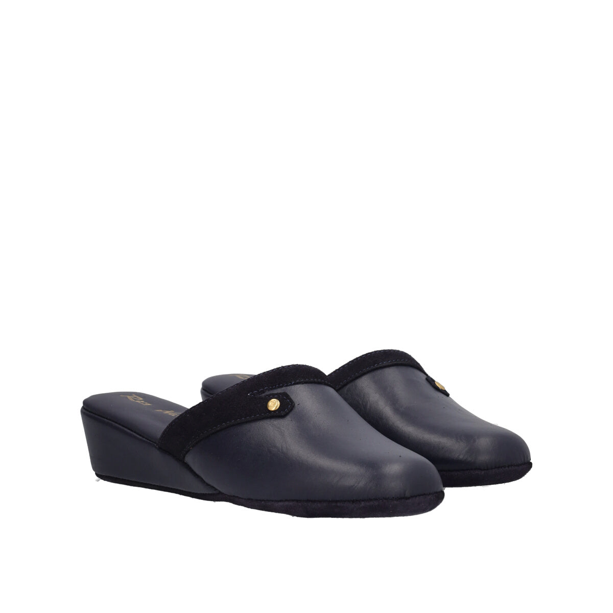 Ciabatta Casa Blu in Pelle