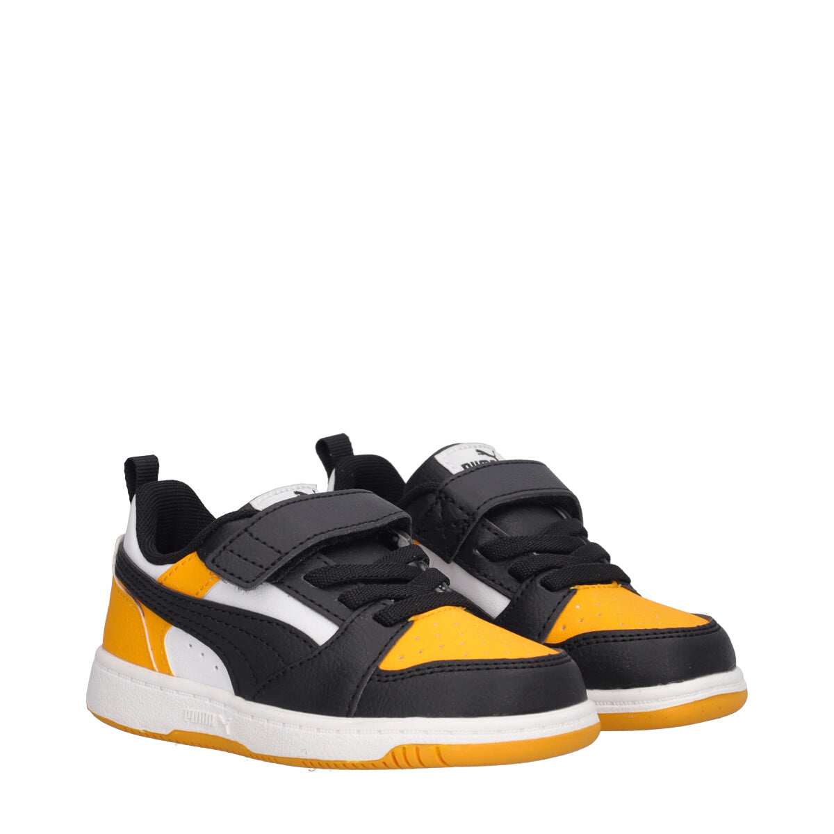 REBOUND V6 LO AC INF Sneakers Bambino Bianche, Gialli e Nere