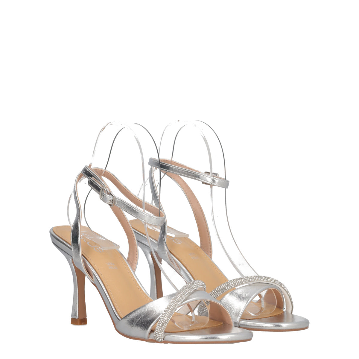 Sandali con Tacco Donna Argento