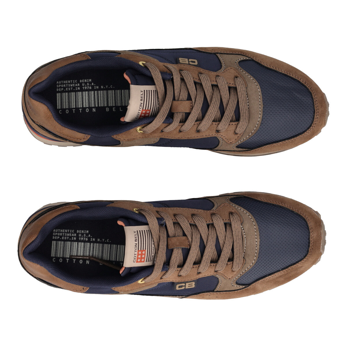 Sneakers Uomo Marroni e Blu