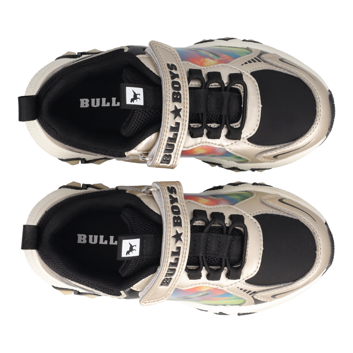 SPINOSAURO Sneakers Bambino Oro - con Luci